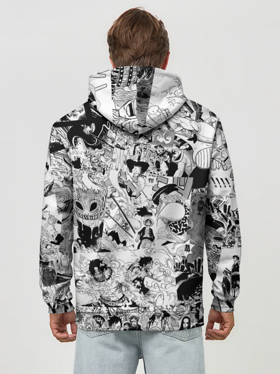 Худи мужской база хлопок / One Piece Манга страницы