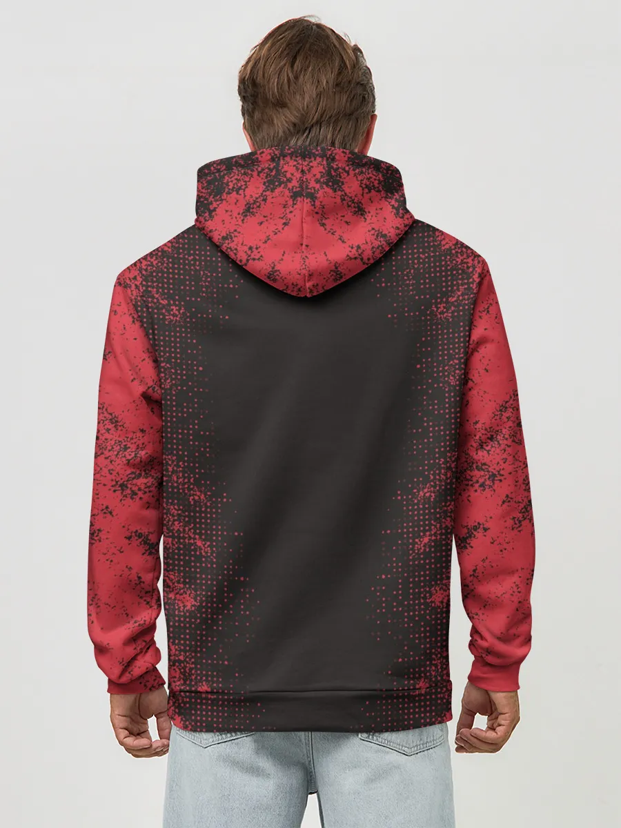 Худи мужской база хлопок / ИГРА В КАЛЬМАРА | СОТРУДНИК ТРЕУГОЛЬНИК