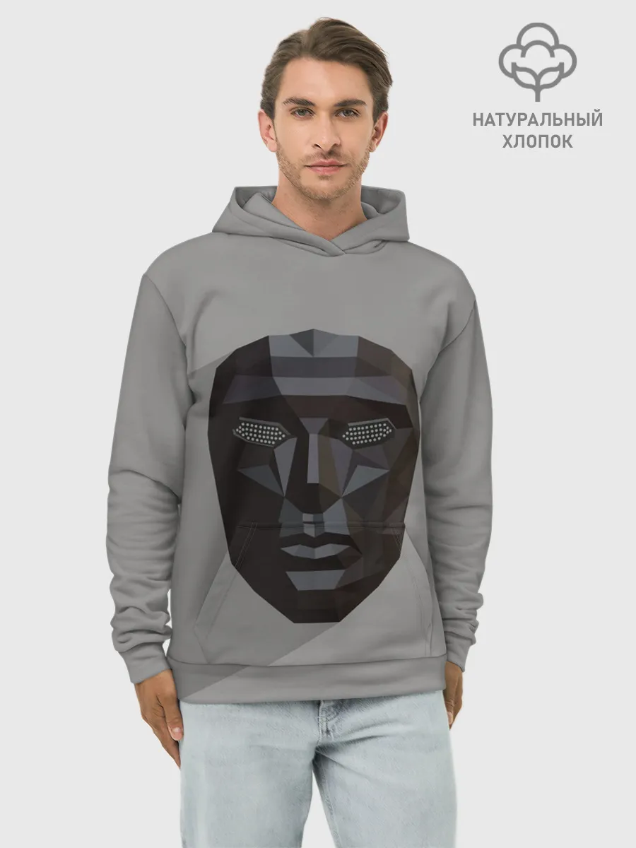 Худи мужской база хлопок / ИГРА В КАЛЬМАРА РАСПОРЯДИТЕЛЬ | SQUID GAME