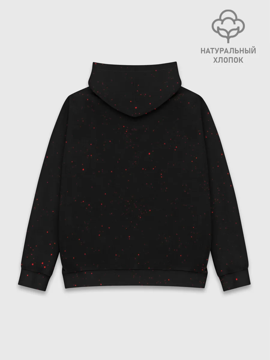 Худи мужской база хлопок / ИГРА В КАЛЬМАРА / СТРАЖИ / БРЫЗГИ КРАСОК