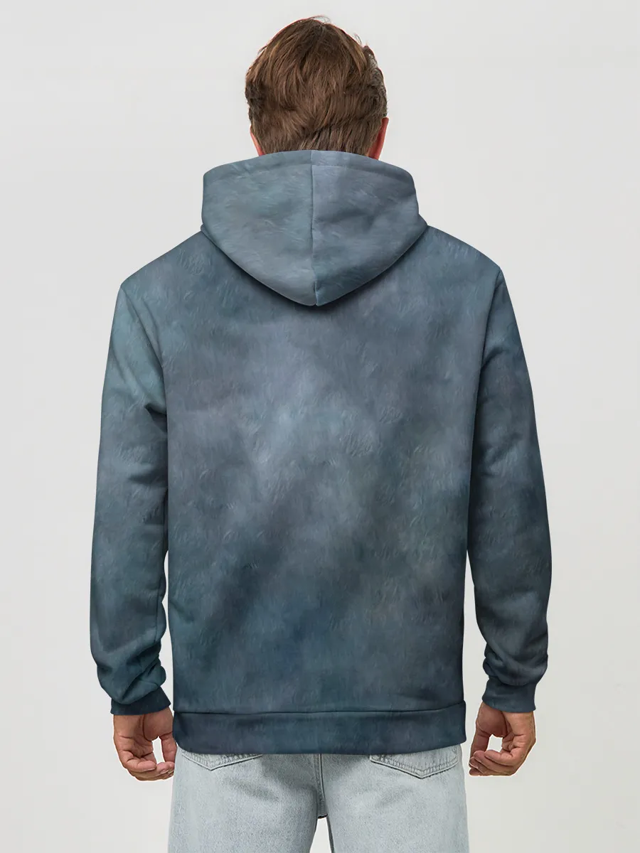 Худи мужской база хлопок / ВОЛК-ОБОРОТЕНЬ