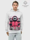 Худи мужской база хлопок / SQUID GAME СОТРУДНИКИ | ИГРА В КАЛЬМАРА