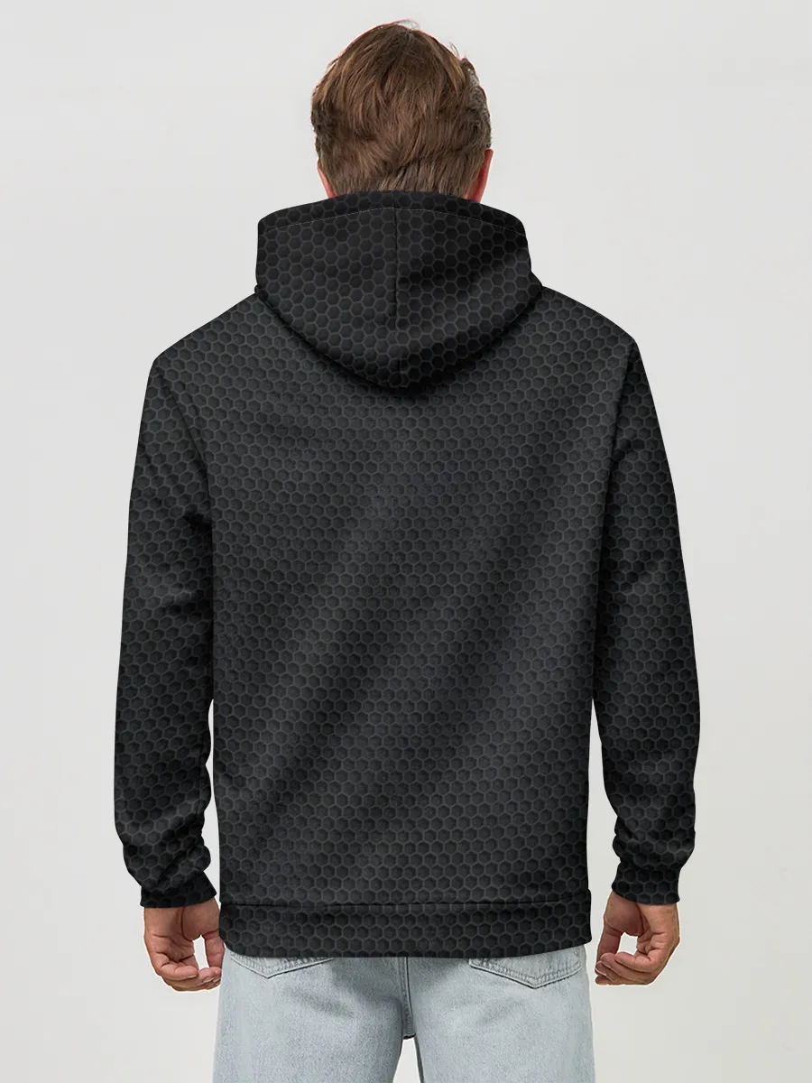 Худи мужской база хлопок / ИГРА В КАЛЬМАРА СИМВОЛ КВАДРАТ | SQUID GAME