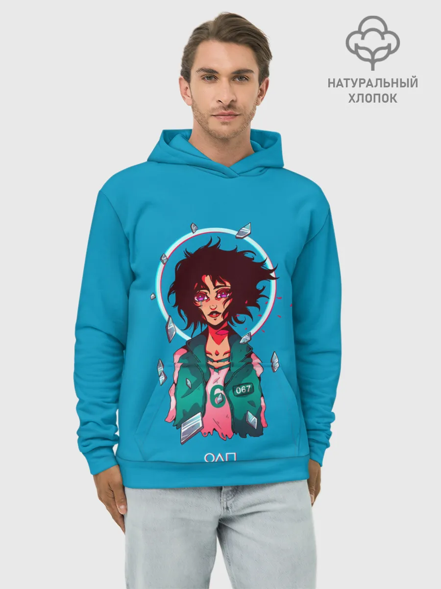 Худи мужской база хлопок / Плачущая 067