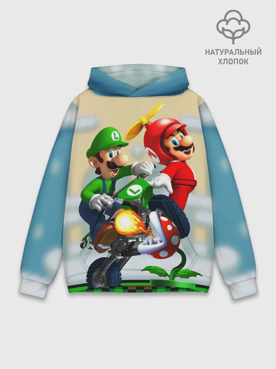 Худи мужской база хлопок / MarioHelmet