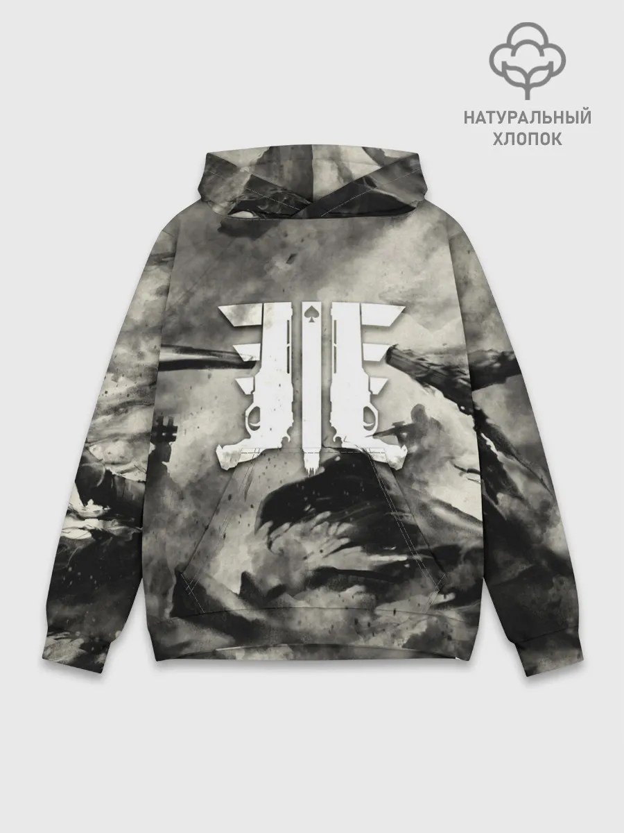 Худи мужской база хлопок / DESTINY 2 ТЁМНЫЕ СИЛЫ / CAYDE 6