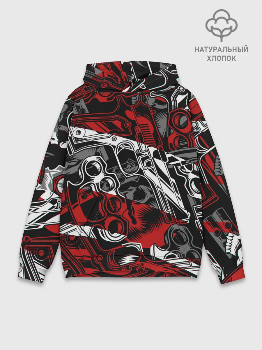 Худи мужской база хлопок / Оружейный барон
