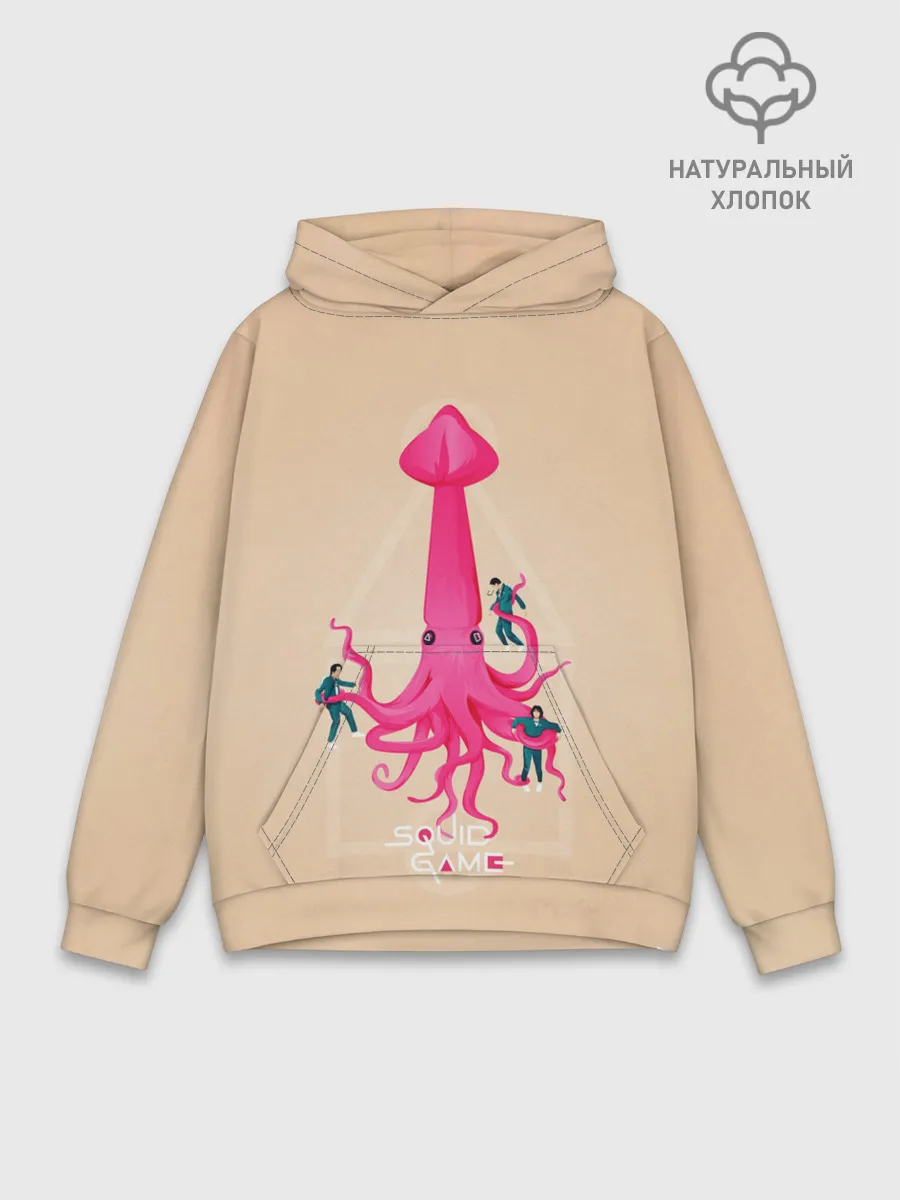 Худи мужской база хлопок / В плену у Кальмара