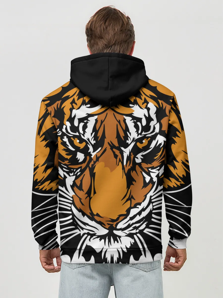 Худи мужской база хлопок / Взгляд хозяина джунглей