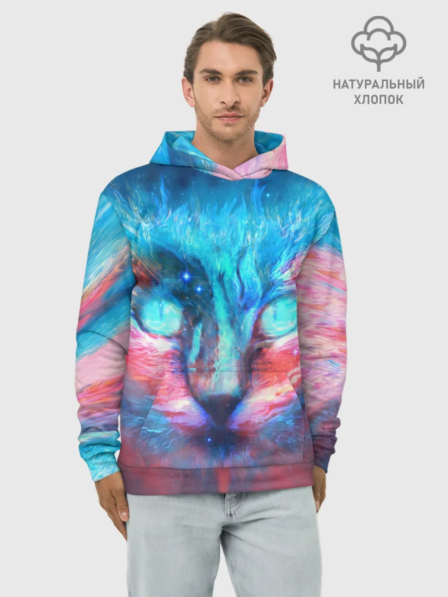 Худи мужской база хлопок / ВСЕЛЕНСКИЙ КОТ