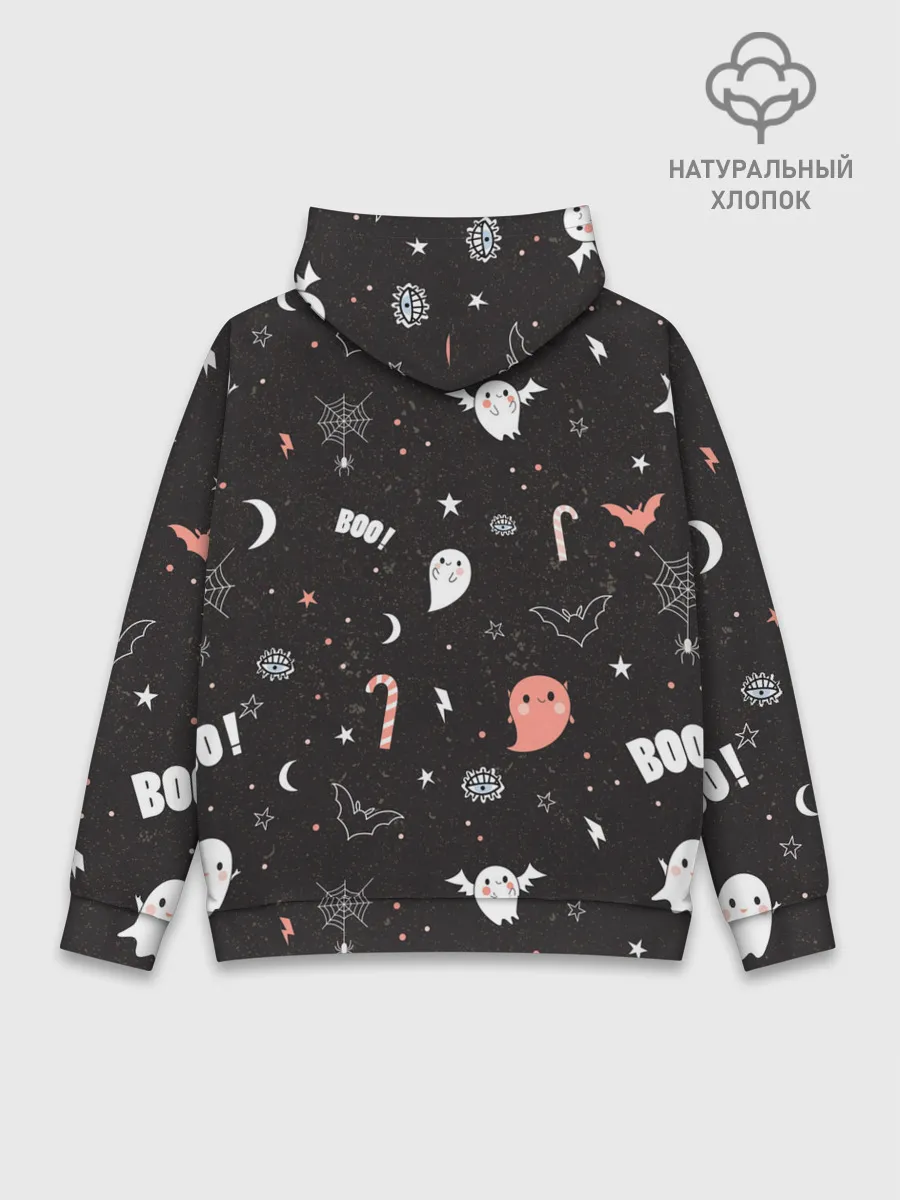 Худи мужской база хлопок / Halloween Dark