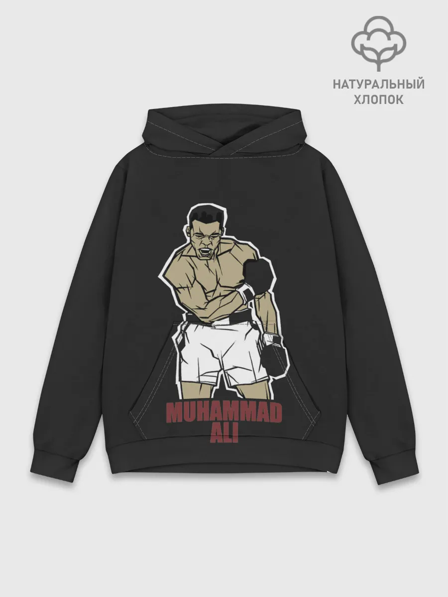 Худи мужской база хлопок / Мухаммед арт
