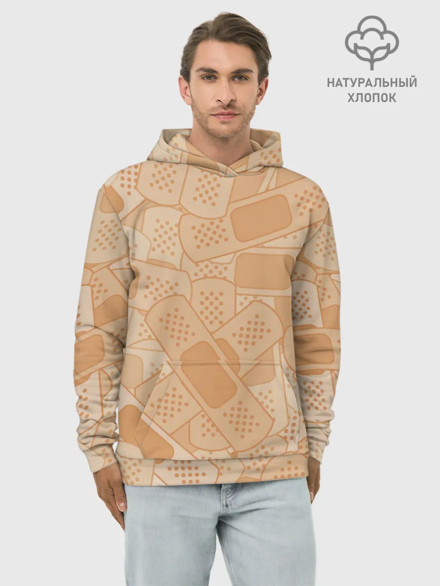 Худи мужской база хлопок / Просто пластыри