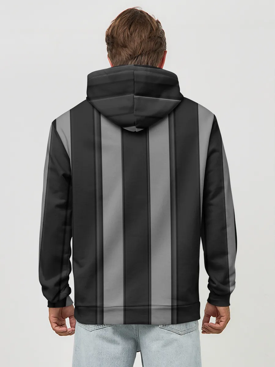 Худи мужской база хлопок / ретро полосы