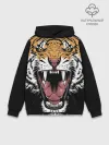 Худи мужской база хлопок / Оскал амурского тигра