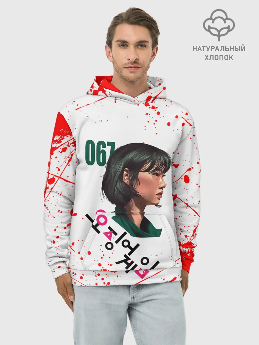 Худи мужской база хлопок / KANG SAE BYEOK | SQUID GAME