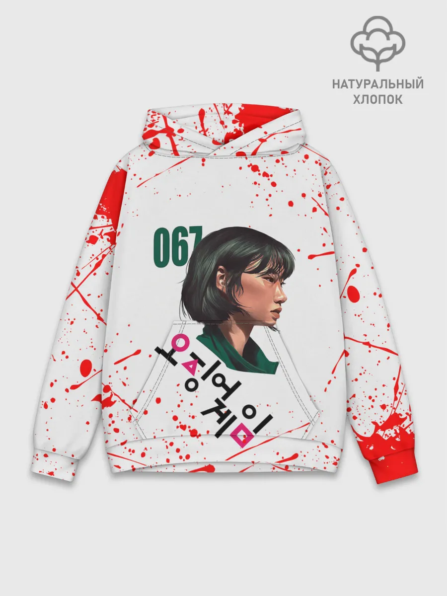 Худи мужской база хлопок / KANG SAE BYEOK | SQUID GAME