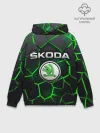 Худи мужской база хлопок / Skoda 3D плиты с подсветкой