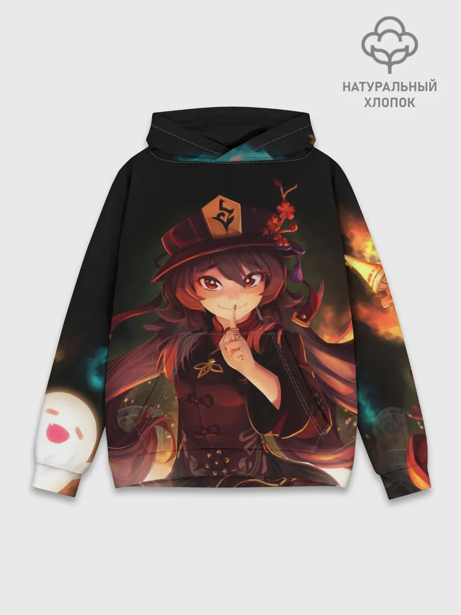 Худи мужской база хлопок / Hu Tao GENSHIN IMPACT