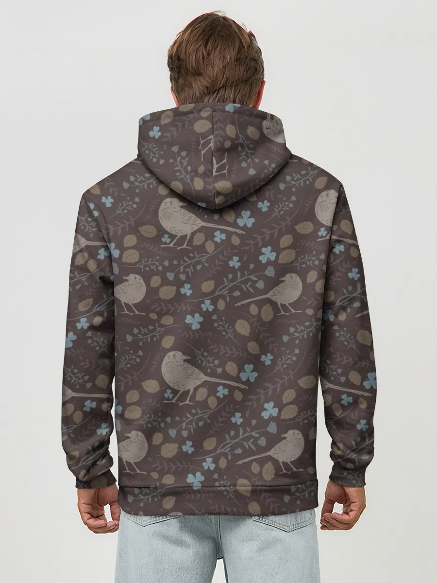 Худи мужской база хлопок / Осенняя абстракция