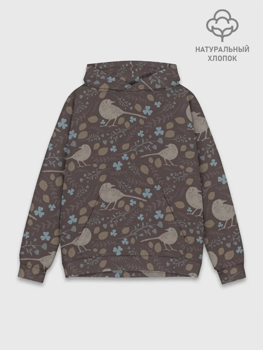 Худи мужской база хлопок / Осенняя абстракция