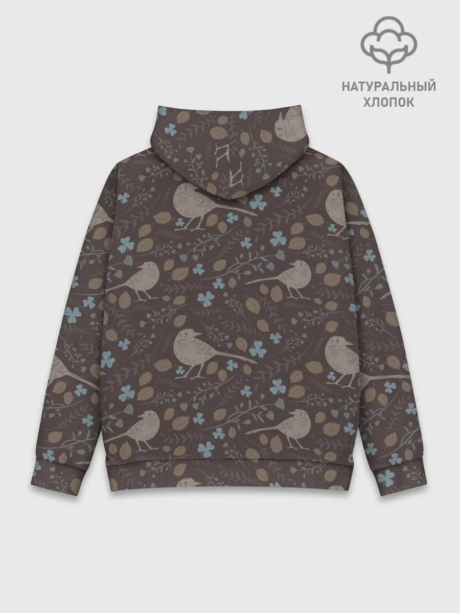 Худи мужской база хлопок / Осенняя абстракция