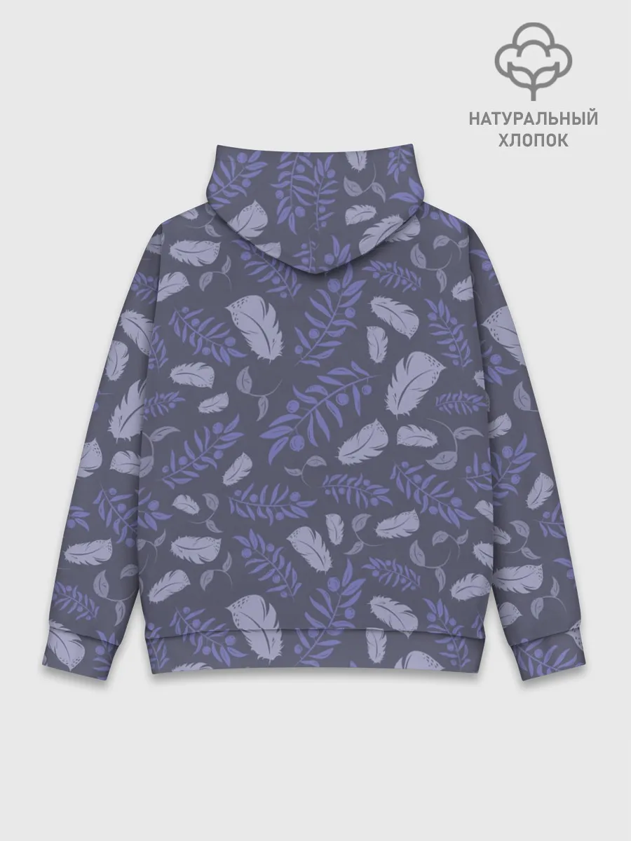 Худи мужской база хлопок / Зимняя абстракция