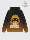 Худи мужской база хлопок / ТЫКВА КОСМОНАВТ | SPACE HALLOWEEN