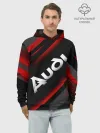 Худи мужской база хлопок / Ауди - Геометрия