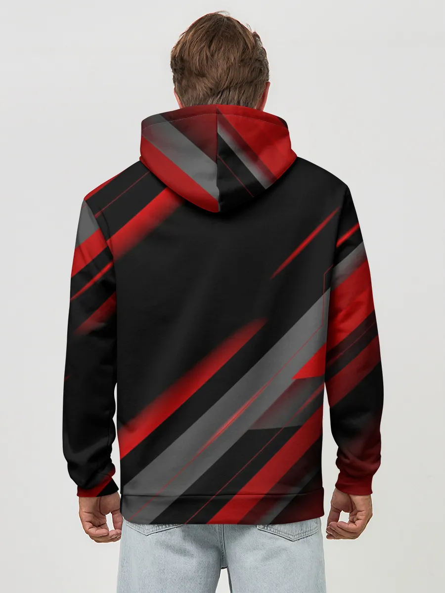 Худи мужской база хлопок / Геометрия Ауди