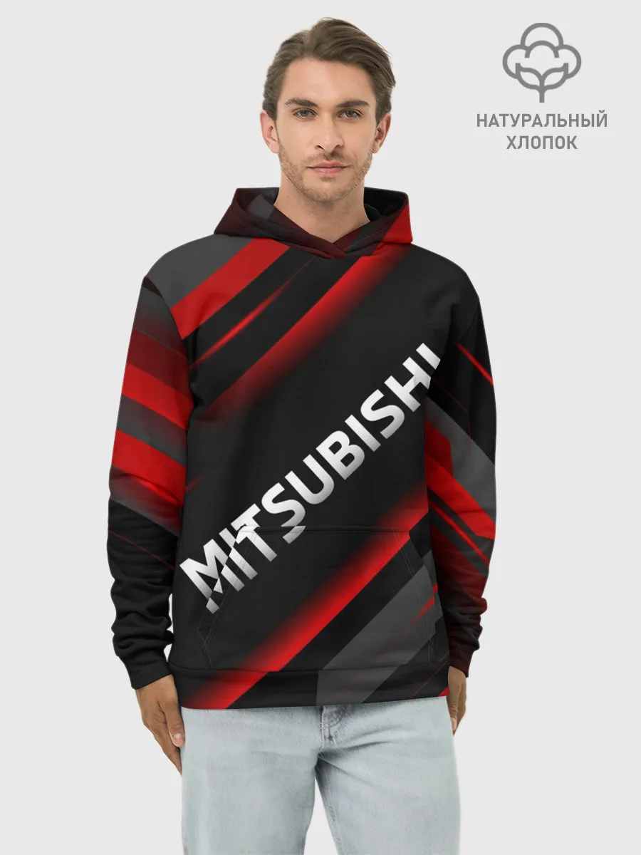 Худи мужской база хлопок / Митсубиси геометрия