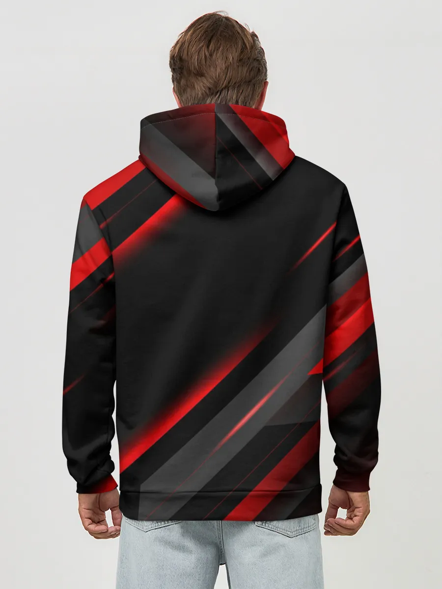 Худи мужской база хлопок / Геометрия митсубиси