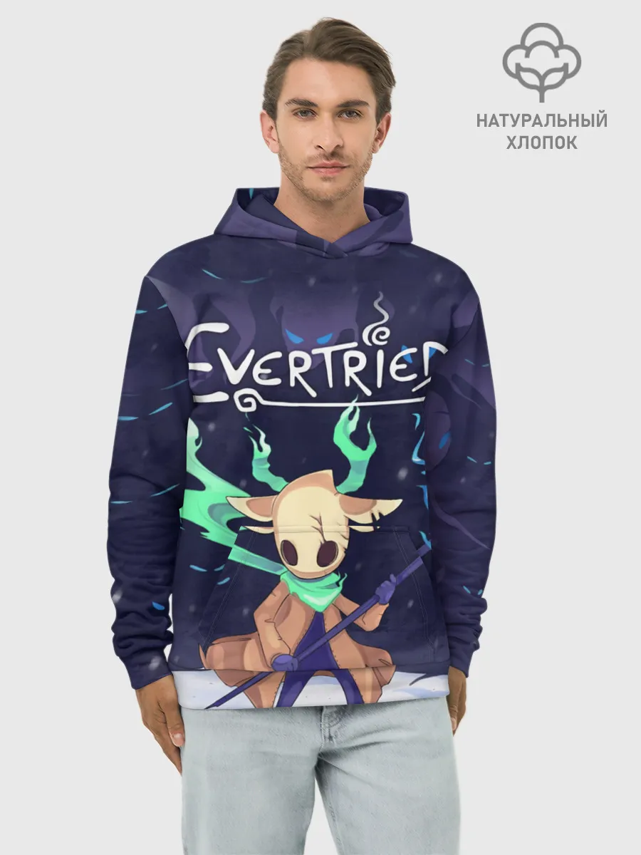 Худи мужской база хлопок / EVERTRIED ГЛАВНЫЙ ГЕРОЙ,