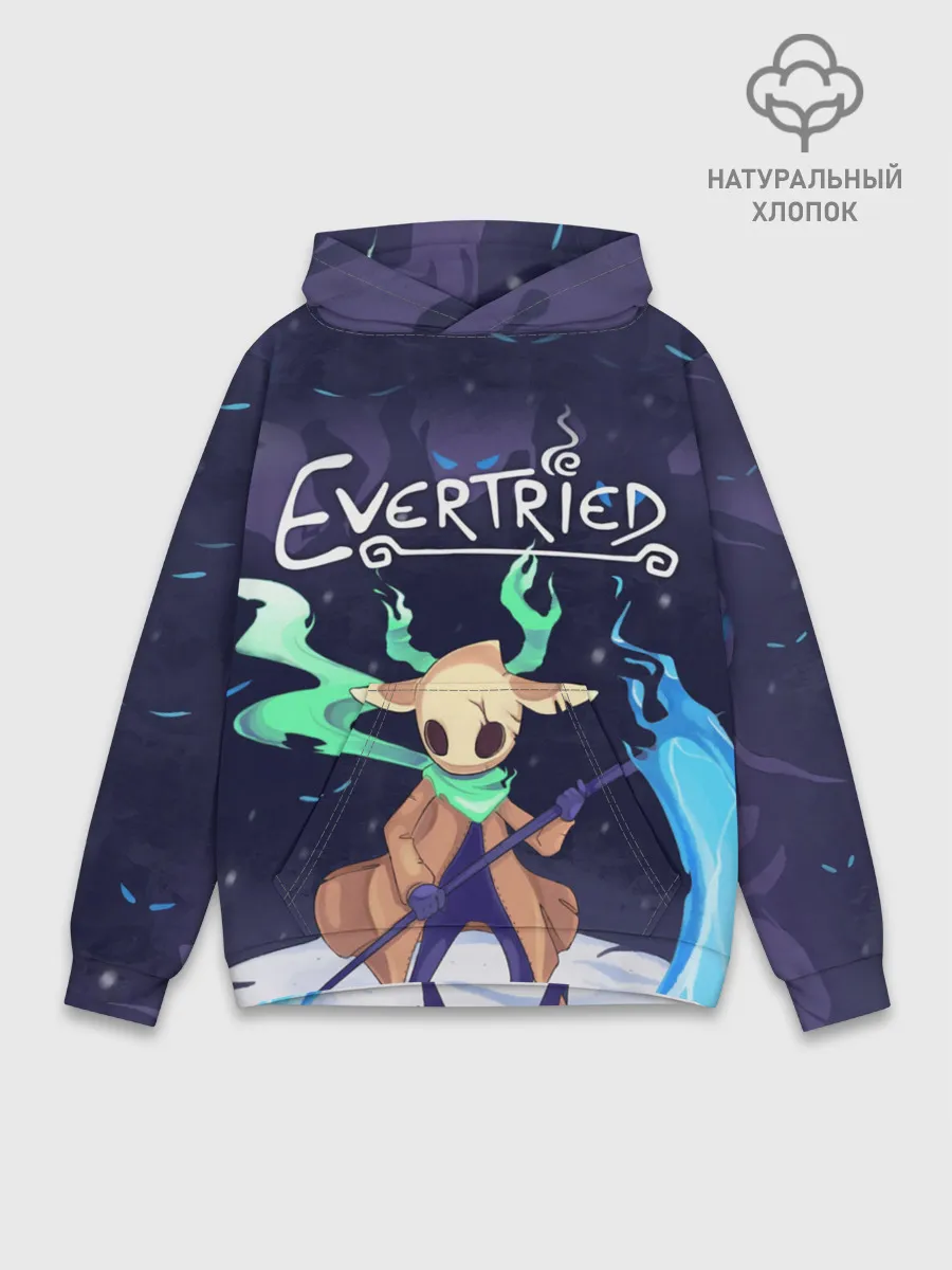 Худи мужской база хлопок / EVERTRIED ГЛАВНЫЙ ГЕРОЙ,
