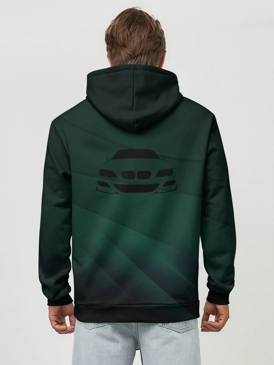 Худи мужской база хлопок / GREEN BMW