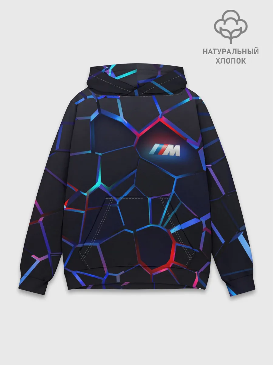 Худи мужской база хлопок / BMW SPORT | 3D плиты