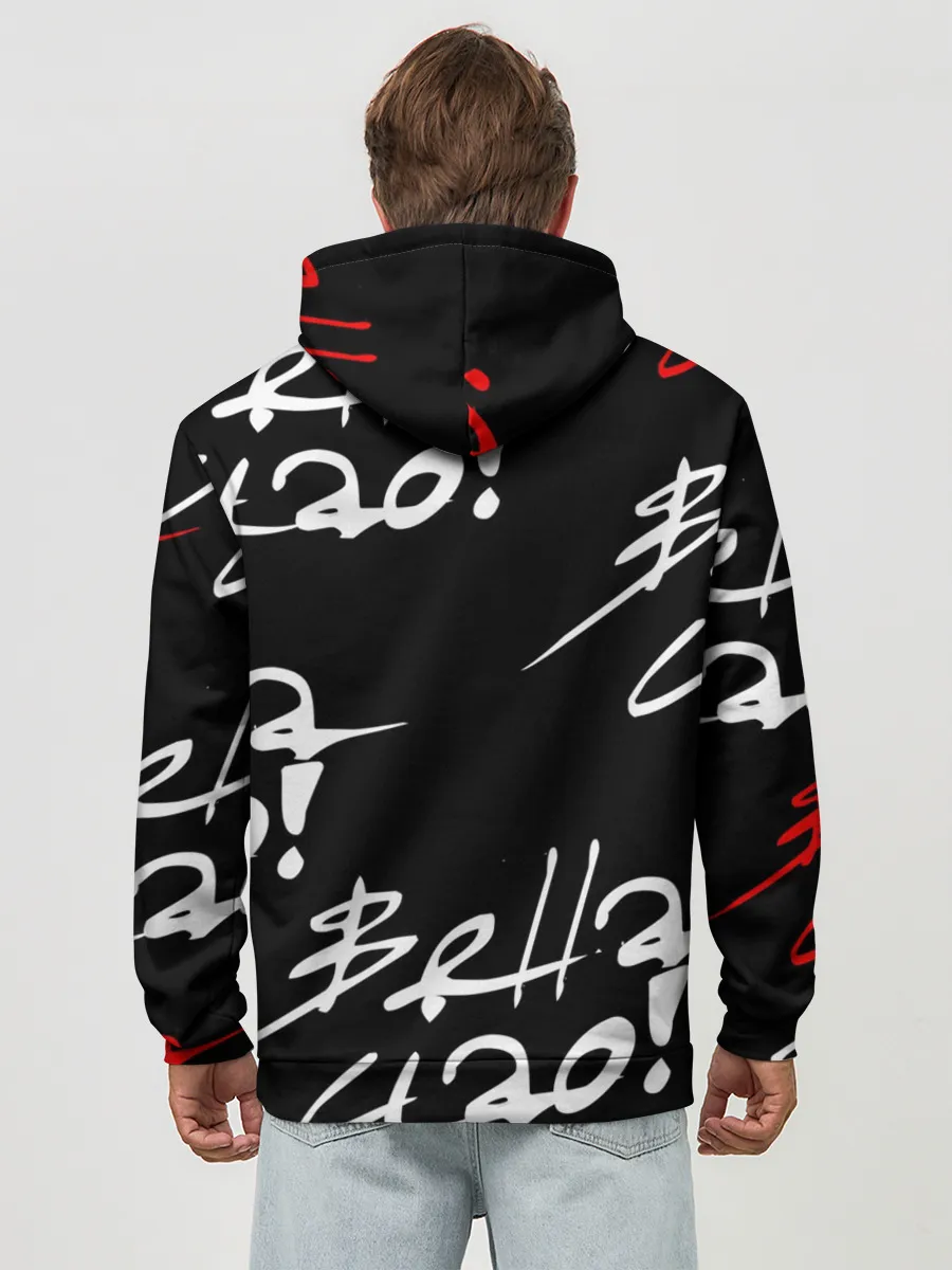 Худи мужской база хлопок / Бумажный дом, Белла чао