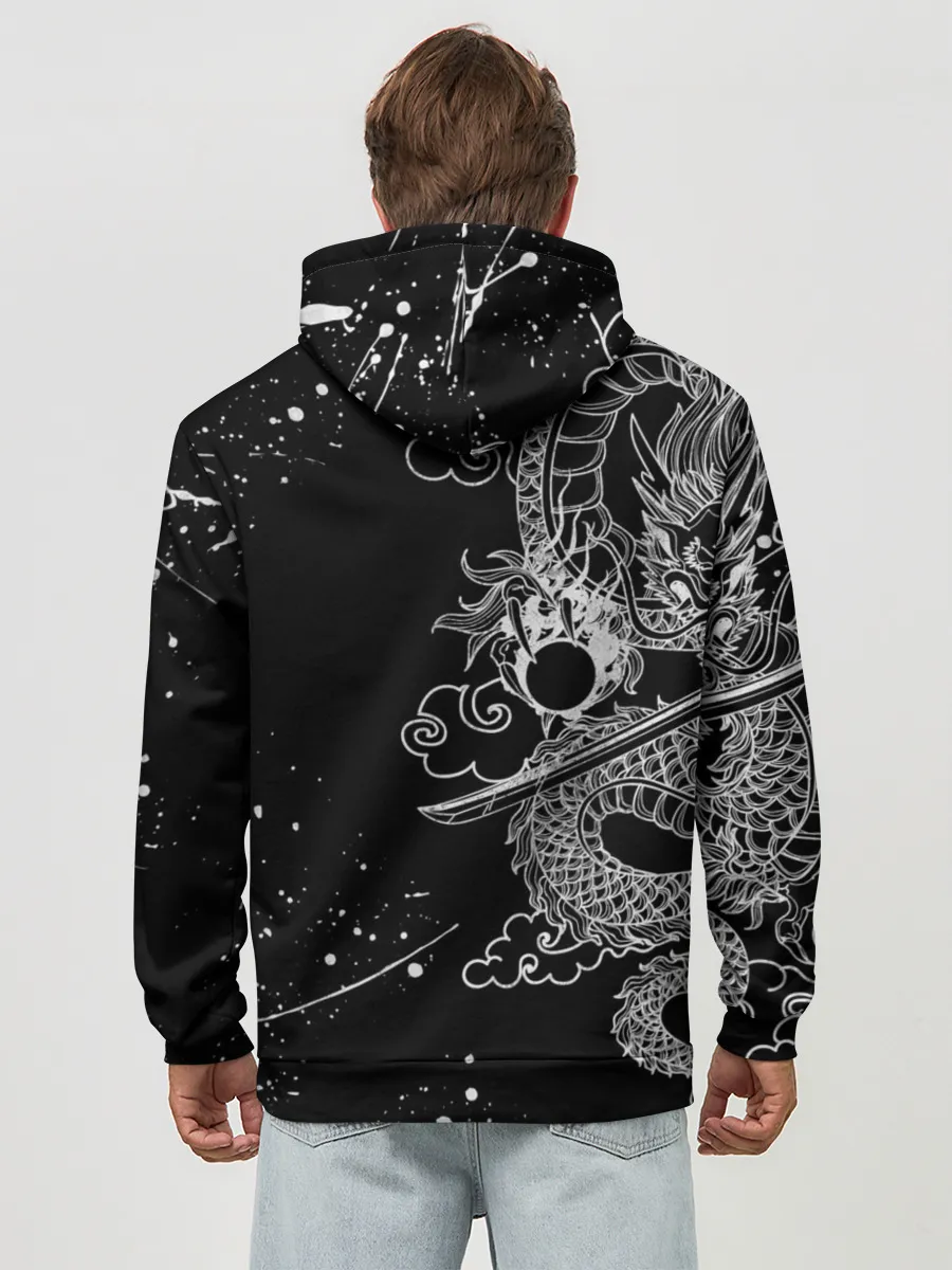 Худи мужской база хлопок / ТОКИЙСКИЕ МСТИТЕЛИ / TOKYO REVENGERS ДРАКОН