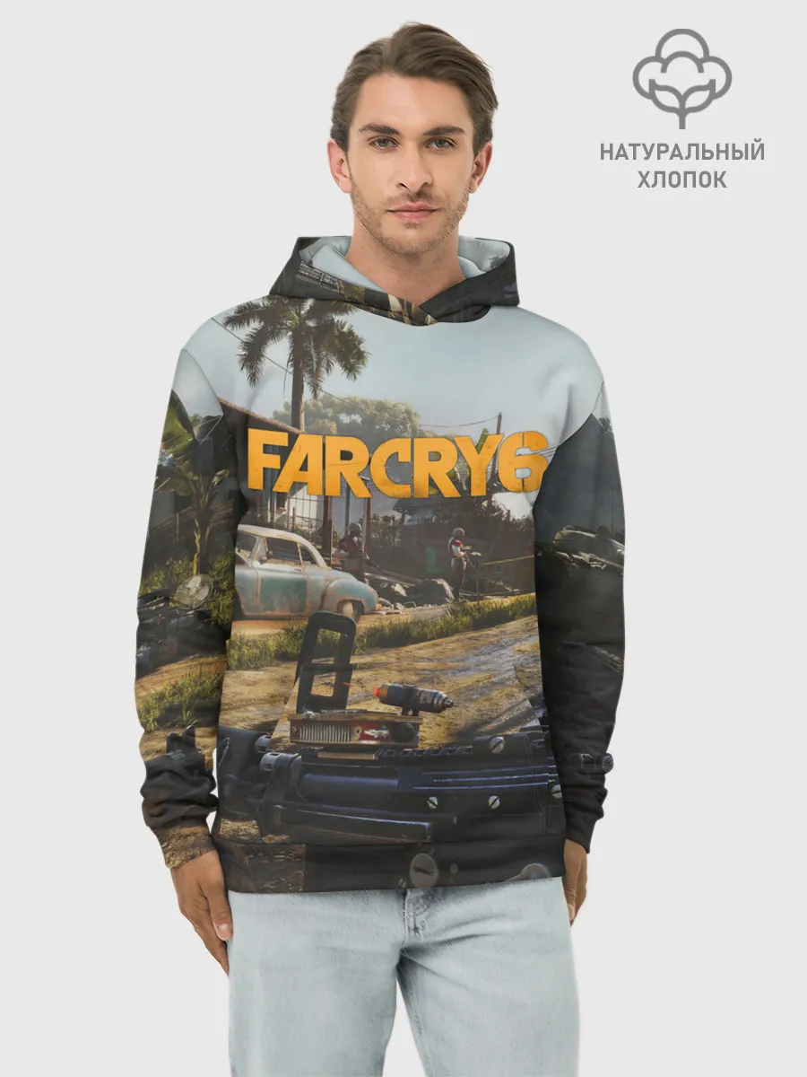 Худи мужской база хлопок / Far Cry 6 game art
