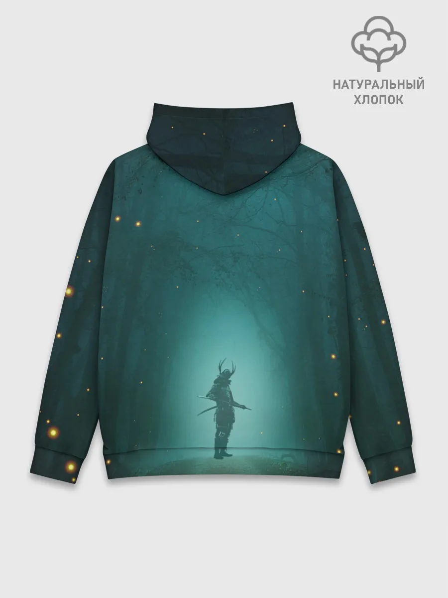 Худи мужской база хлопок / Япона-мать Самурай