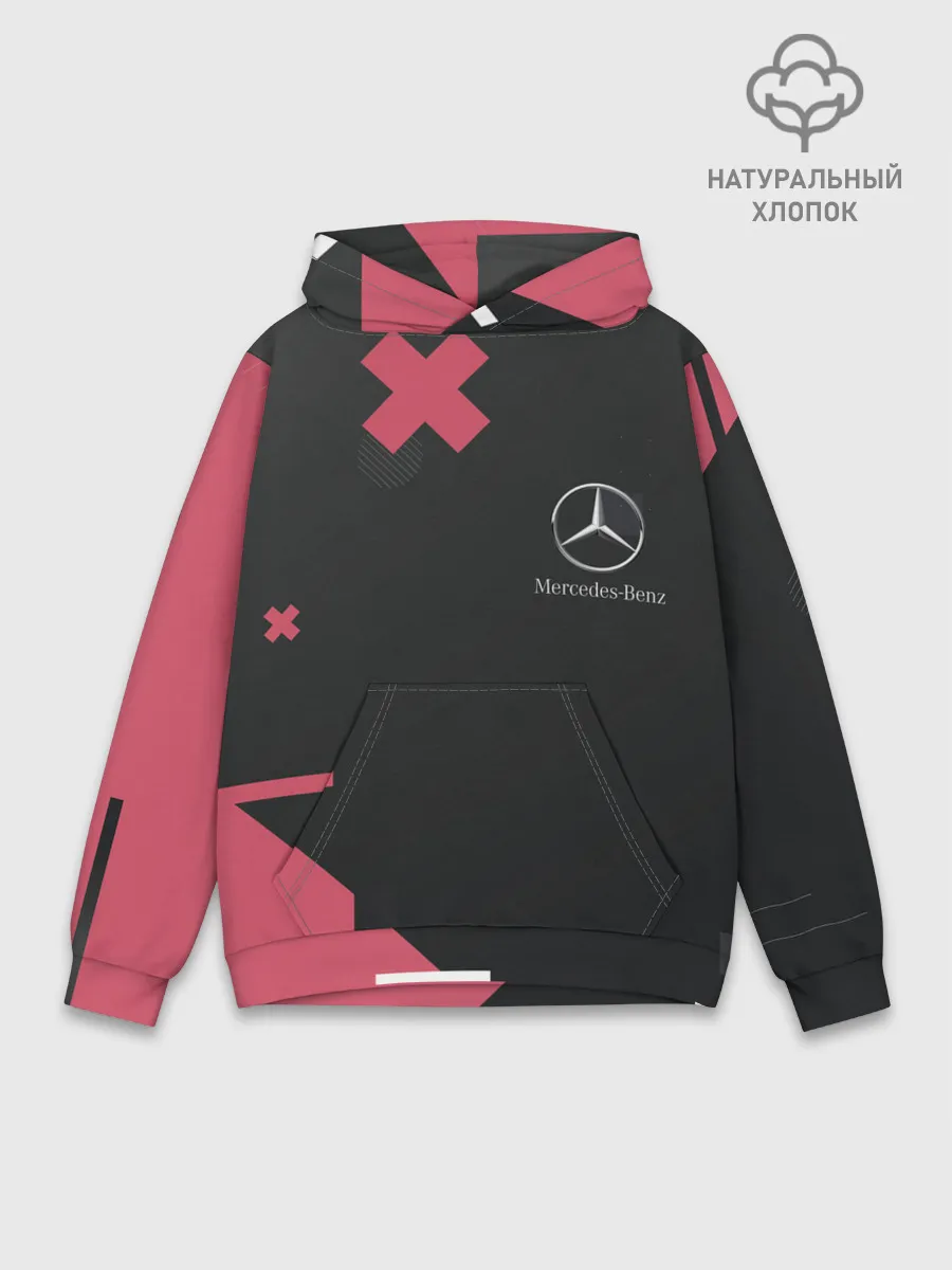 Худи мужской база хлопок / Мерседес / Mersedes