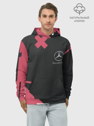 Худи мужской база хлопок / Мерседес / Mersedes