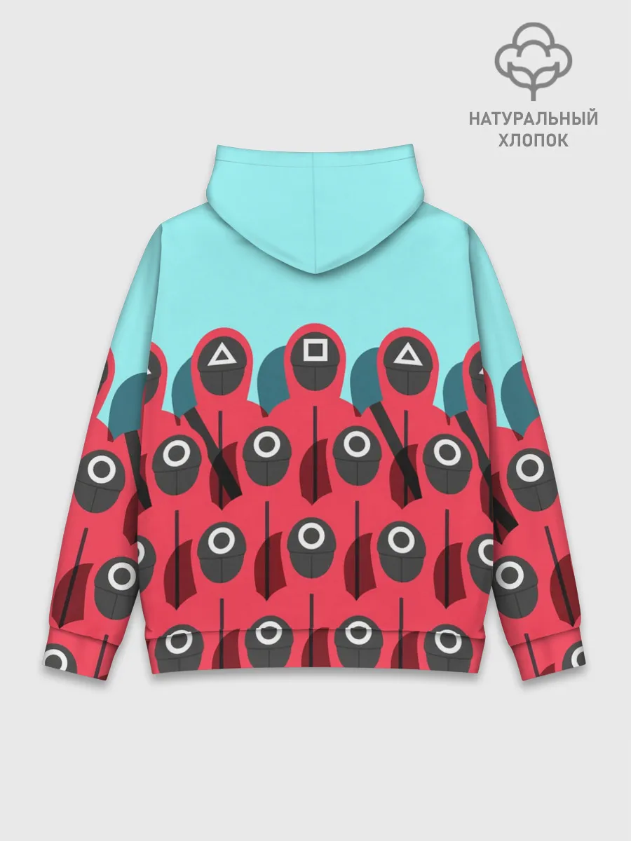 Худи мужской база хлопок / Охрана | Squid game