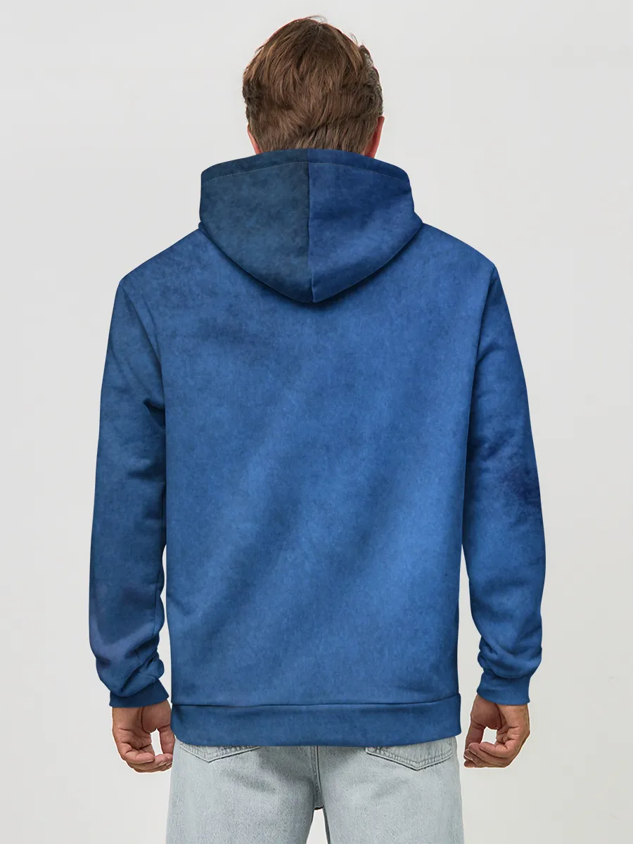 Худи мужской база хлопок / Логотип Mini.