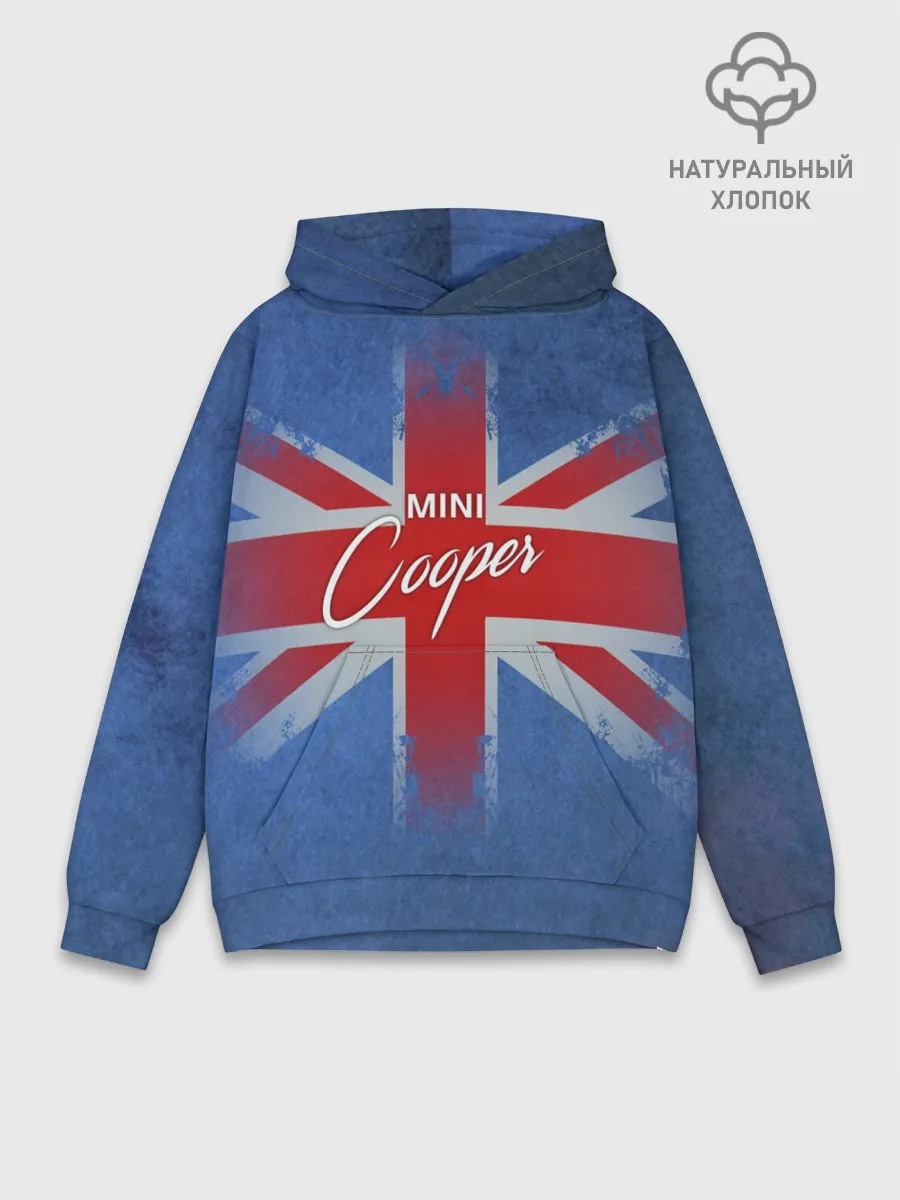 Худи мужской база хлопок / Mini cooper Великобритания