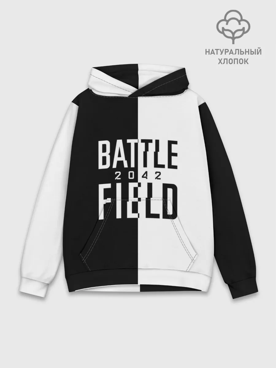 Худи мужской база хлопок / БАТЛФИЛД 2042 | ЛОГОТИП