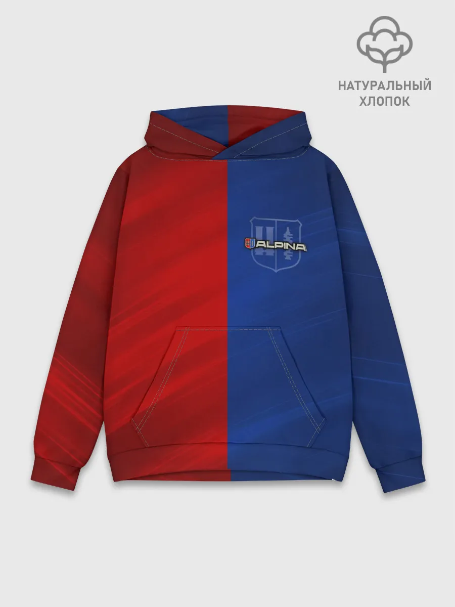 Худи мужской база хлопок / Логотип Alpina