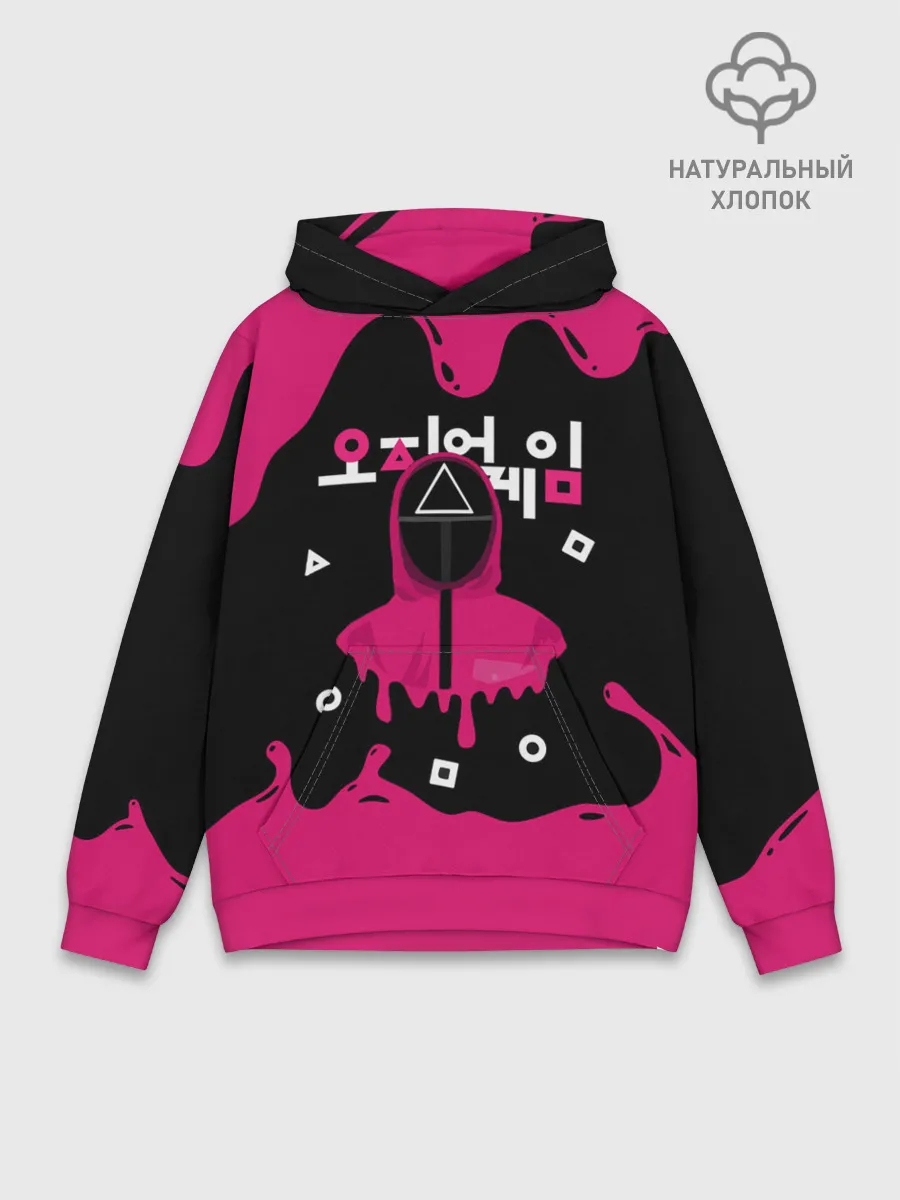 Худи мужской база хлопок / Игра в кальмара стража под прикрытием.