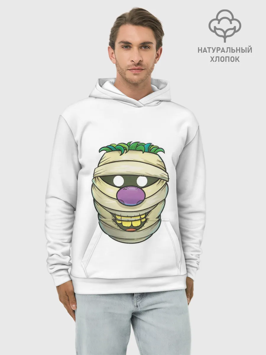 Худи мужской база хлопок / улыбающейся голова мумии