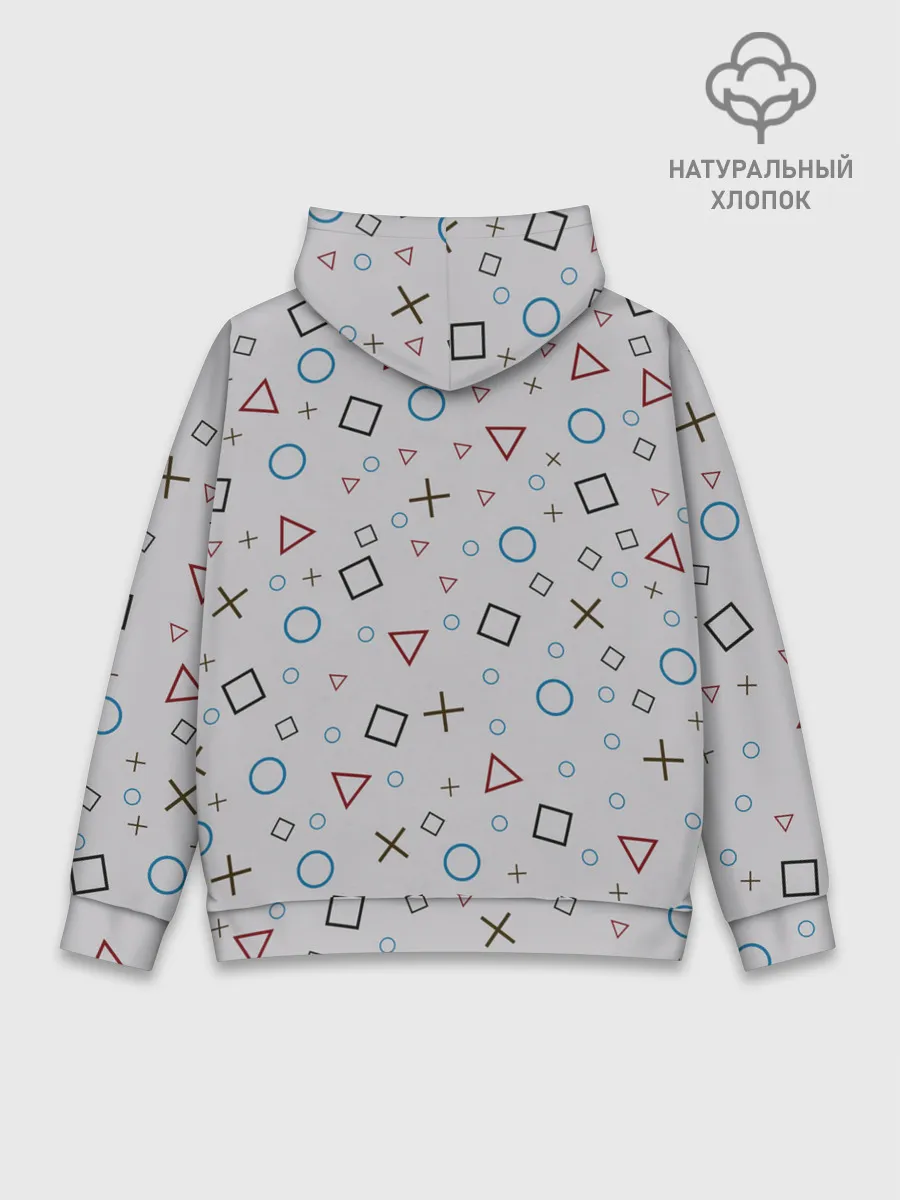 Худи мужской база хлопок / ОПАСНЫЙ ТРЕУГОЛЬНИК | ИГРА В КАЛЬМАРА